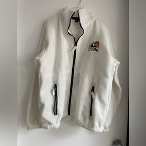Sierra Pacific white polar fleece zip up